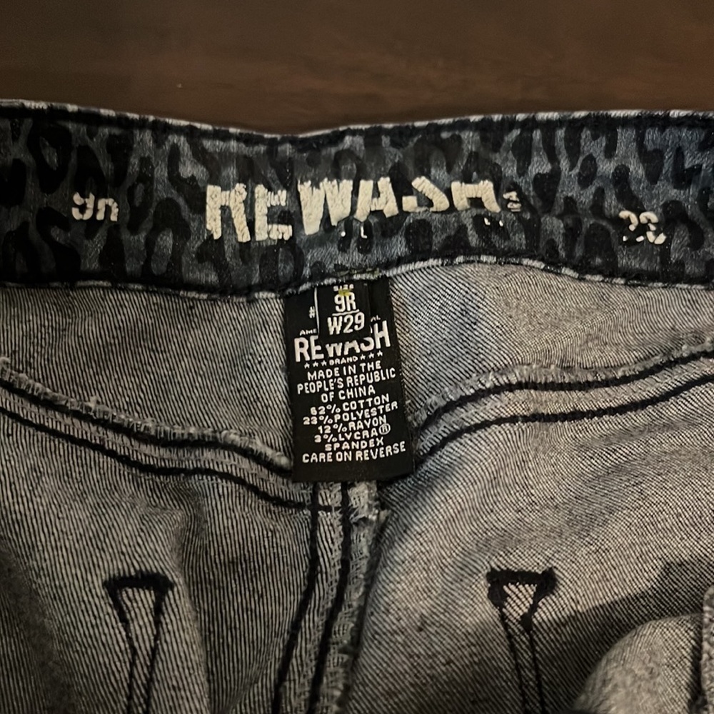 Rewash Juniors' Nikki Printed Denim Jeggings - Picture 6 of 10
